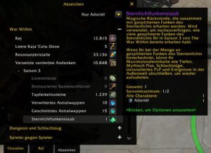 WoW Screenshot Abzeichen Sternlichtfunkenstaub