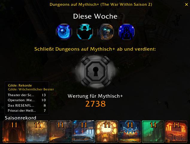 The War Within Season 3: Dungeons in der Mythic+ Rotation