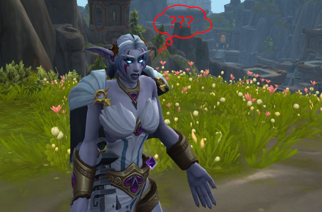 WoW: Nachtelfe fragt sich etwas